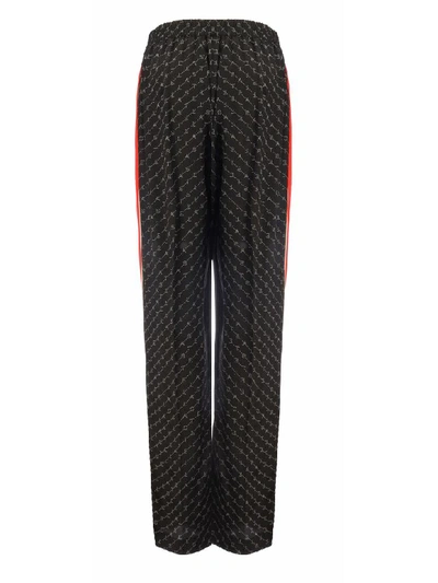 Shop Stella Mccartney Trousers Monogramm Cdc Print In Black