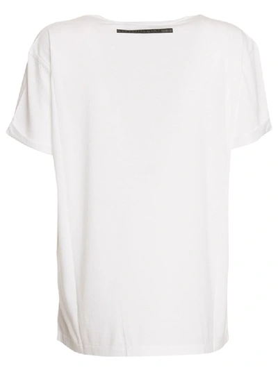 Shop Stella Mccartney T-shirt With Print In Bianco