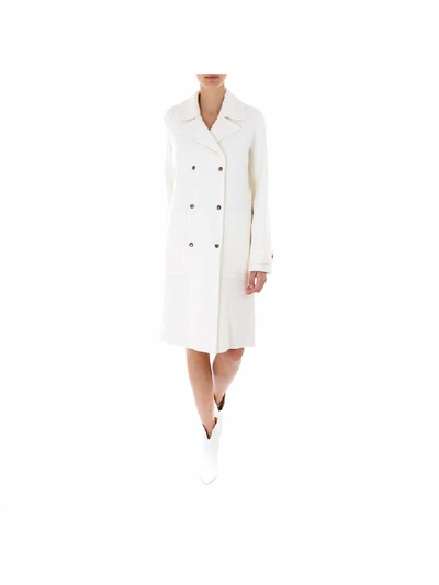 Shop Theory Military Trench Coat In White