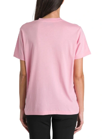 Shop Gucci Tennis Embroidered T-shirt In Rosa