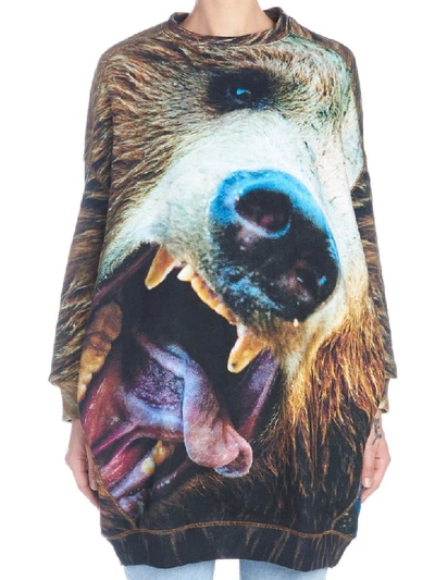 Shop R13 Bear Grunge Dress In Multicolor