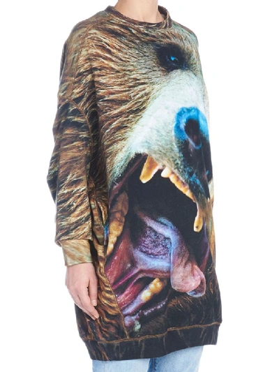Shop R13 Bear Grunge Dress In Multicolor