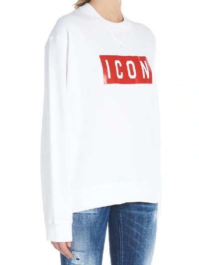 Shop Dsquared2 Sweatshirt In White