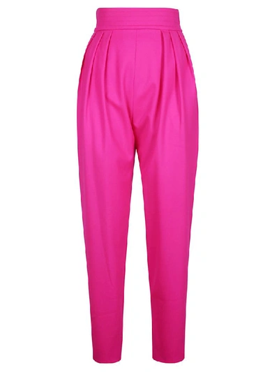 Shop Attico Carrot Trousers In Fuchsia