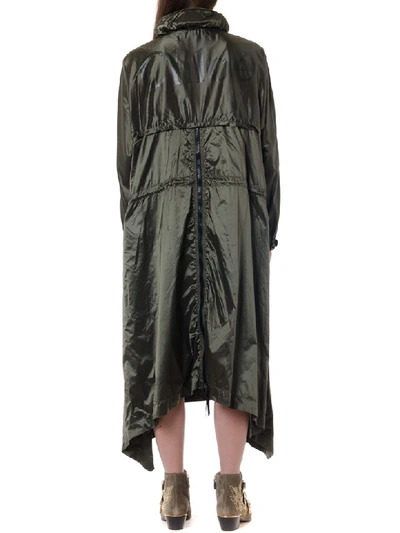 Shop Chloé Oversized Hooded Raincoat In Grape