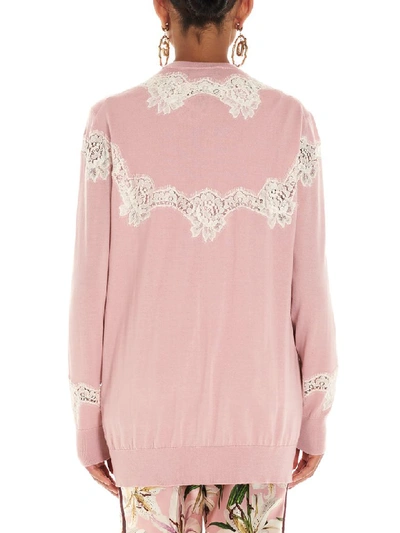 Shop Dolce & Gabbana Cardigan In Pink