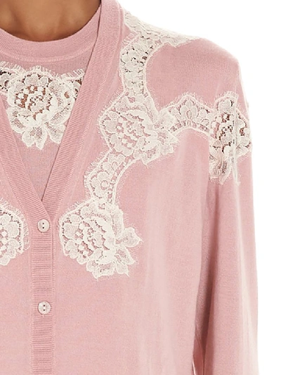 Shop Dolce & Gabbana Cardigan In Pink