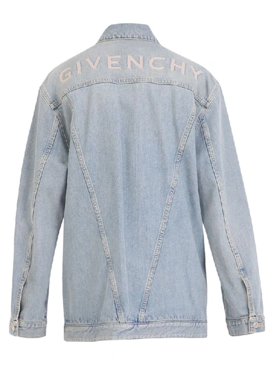 Shop Givenchy Oversized Jacket In Blue