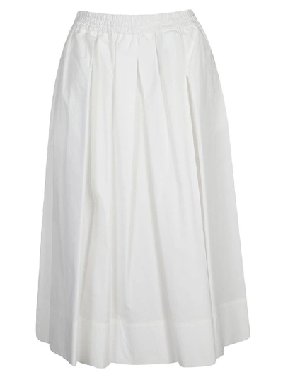 Shop Fay Flared Skirt In Bianco