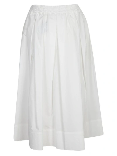 Shop Fay Flared Skirt In Bianco