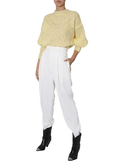 Shop Isabel Marant Crew Neck Sweater In Giallo