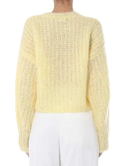 Shop Isabel Marant Crew Neck Sweater In Giallo