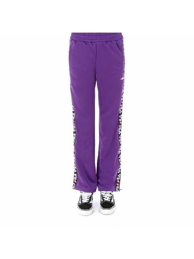 Shop Fila Pants In Purple