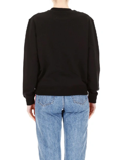 Shop Calvin Klein Jeans Est.1978 Logo And American Flag Sweatshirt In Black (black)