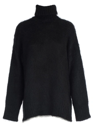 Shop N°21 Sweater High Neck In Nero