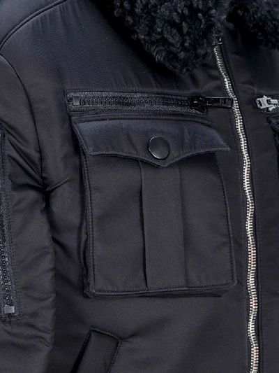 Shop Prada Zipped Jacket In Black