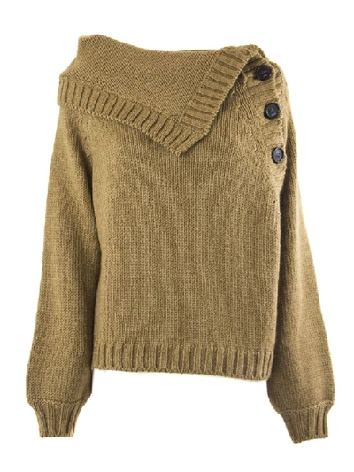 Shop N°21 Camel-tone Wool And Mohair Blend Sweater In Cammello