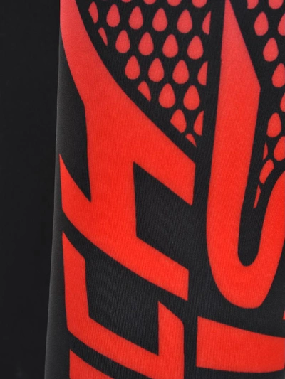 Shop Givenchy Logo Print Leggings In Black + Red
