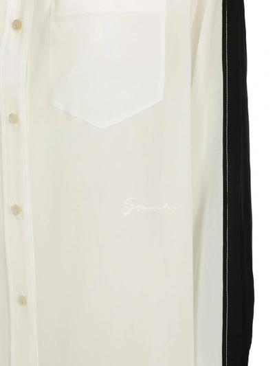 Shop Givenchy Silk Shirt In Black White