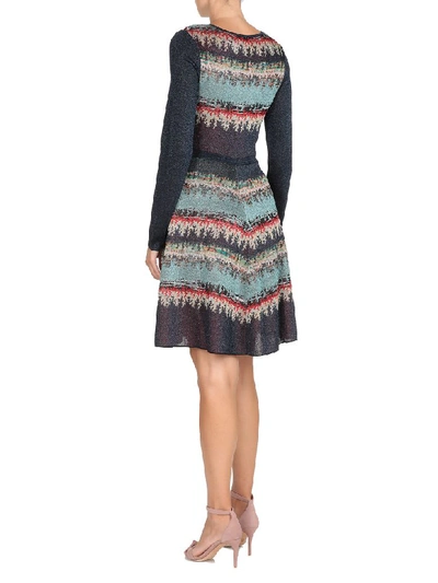Shop Missoni Knitted Dress In Jacquard