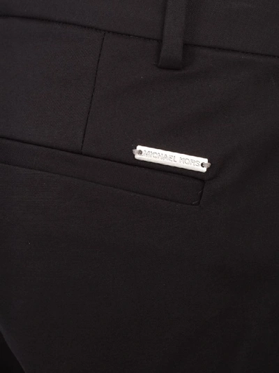Shop Michael Michael Kors Miranda Pants Cotton In Black