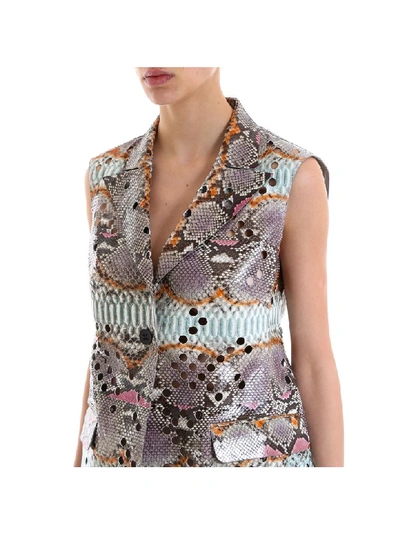 Shop Ferragamo Vest In Multicolor