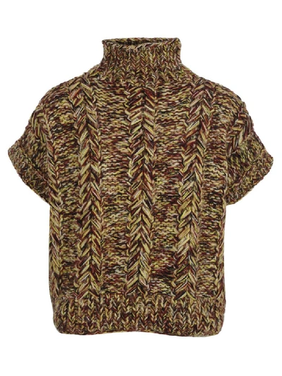 Shop Ganni Knit Jumper In Multi