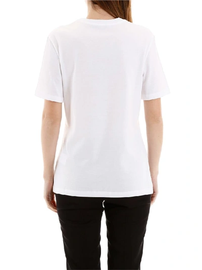 Shop Versace Medusa Gv Signature T-shirt In Bianco Fuxia Nero (white)