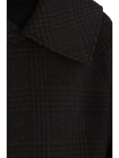 Shop Balenciaga Incognito Coat In Brown Wool