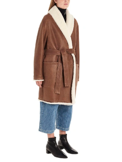 Shop Loewe Coat In Brown