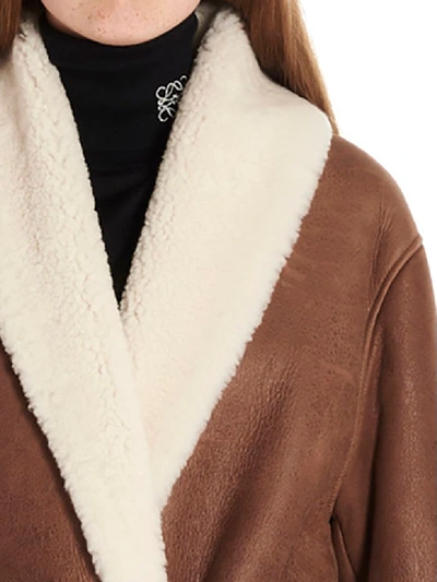 Shop Loewe Coat In Brown