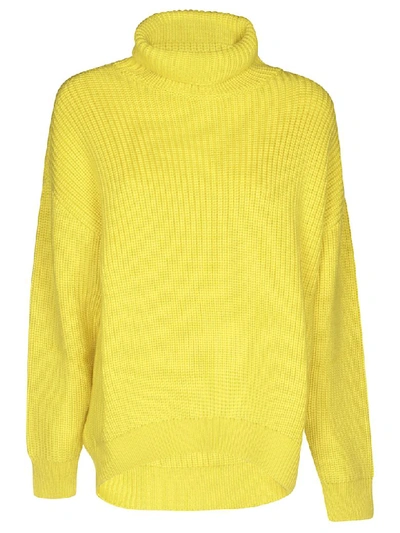 Shop Givenchy Knitted Sweater In Bright Yellow