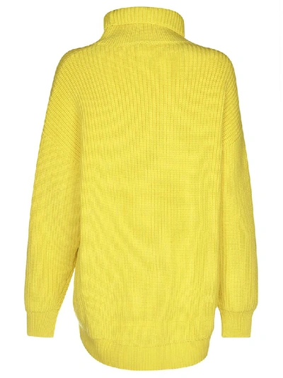 Shop Givenchy Knitted Sweater In Bright Yellow