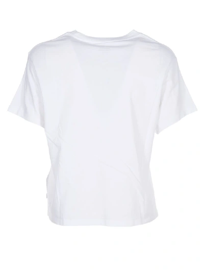 Shop Levi's White T-shirt With Embroidered Logo