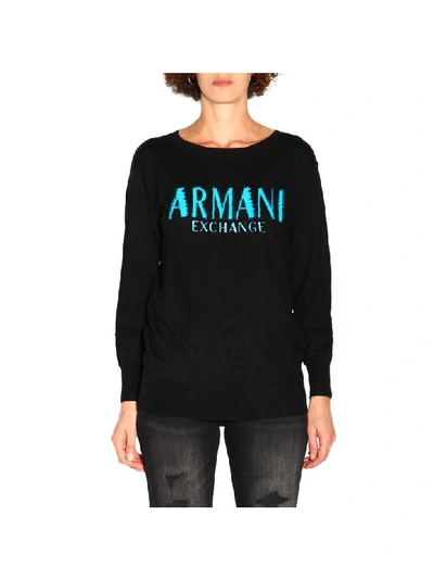 Shop Armani Collezioni Armani Exchange Sweater Sweater Women Armani Exchange In Black