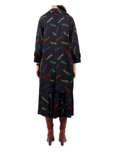 Shop Marc Jacobs X New York Magazine Balmacaan Raincoat In Multi Black