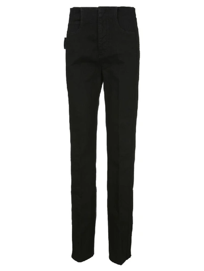 Shop Bottega Veneta Side Striped Straight Jeans In Black