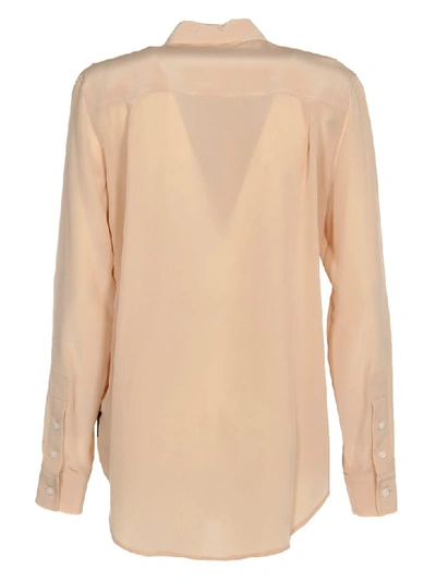 Shop Calvin Klein Poudre Silk Shirt In Pink