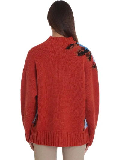 Shop Ami Alexandre Mattiussi Knitwear In Orange Wool