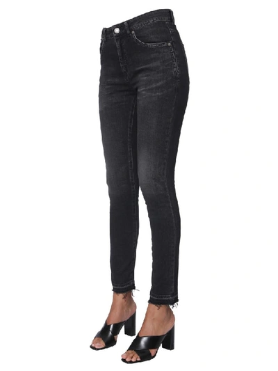 Shop Saint Laurent Skinny Fit Jeans In Nero