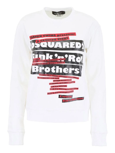 Shop Dsquared2 Punknroll Sweatshirt In White (white)