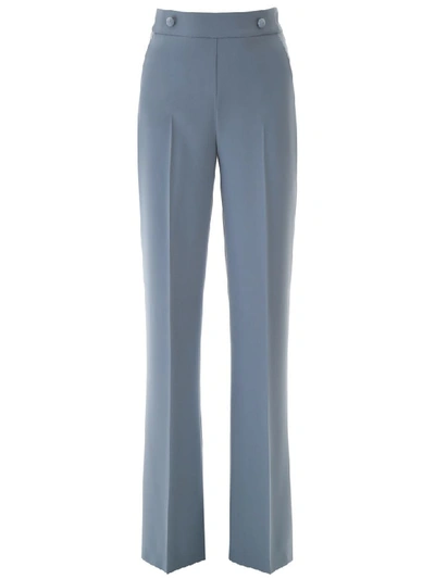 Shop Pinko Flare Trousers In Lt Blue (light Blue)