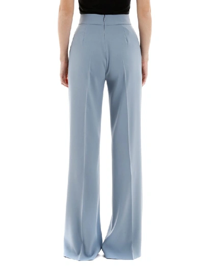 Shop Pinko Flare Trousers In Lt Blue (light Blue)