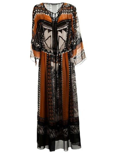 Shop Alberta Ferretti Boho Maxi Dress In Multicolor