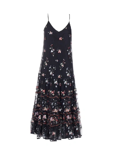 Shop Tory Burch Embroidery Dress In Multicolor