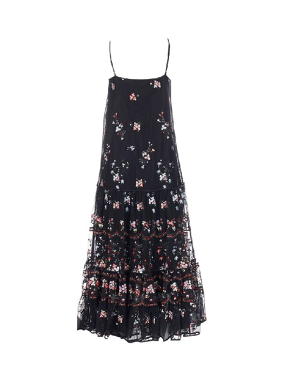 Shop Tory Burch Embroidery Dress In Multicolor