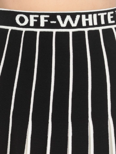 Shop Off-white Ribbed Skirt In Black No Color