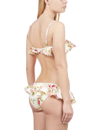 Shop Zimmermann Swimwear In Cream Floral