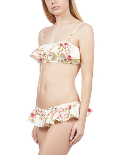 Shop Zimmermann Swimwear In Cream Floral