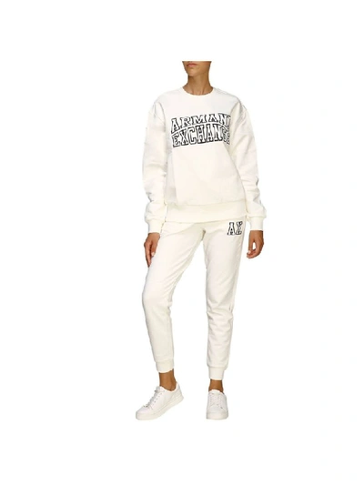 Shop Armani Collezioni Armani Exchange Sweater Sweater Women Armani Exchange In White